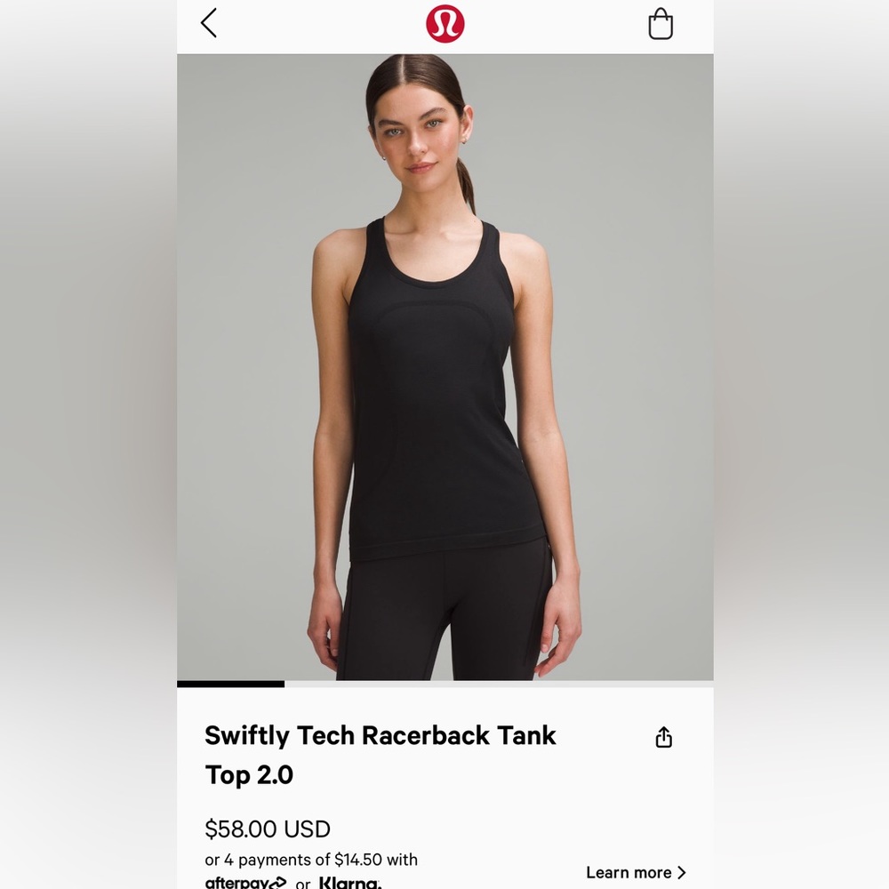 Lululemon Swiftly Racer Tank Size 6